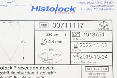 Histolock 00711117 Resection Device 2.4mm x 230cm